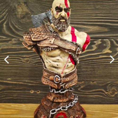 Kratos God Of War Ragnarok Axe Detaylı 28cm Polyester Figür